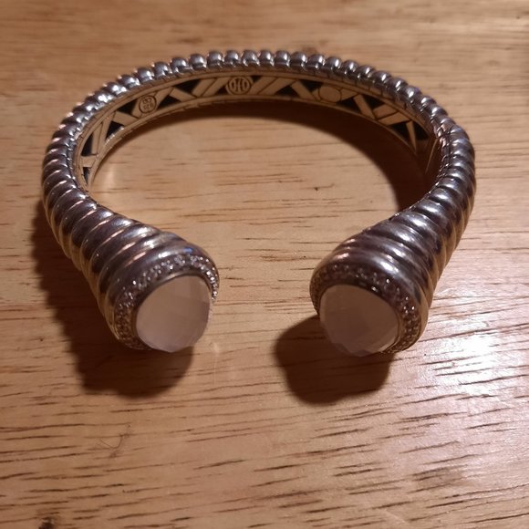 John Hardy Silver Bedeg kick cuff bracelet.